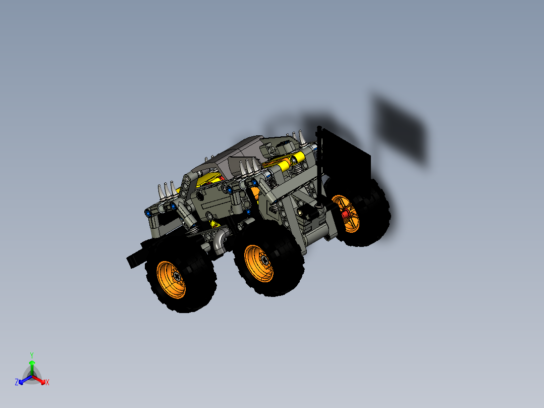 lego-42119-monster-jam-max-d.8-乐高玩具赛车主视图