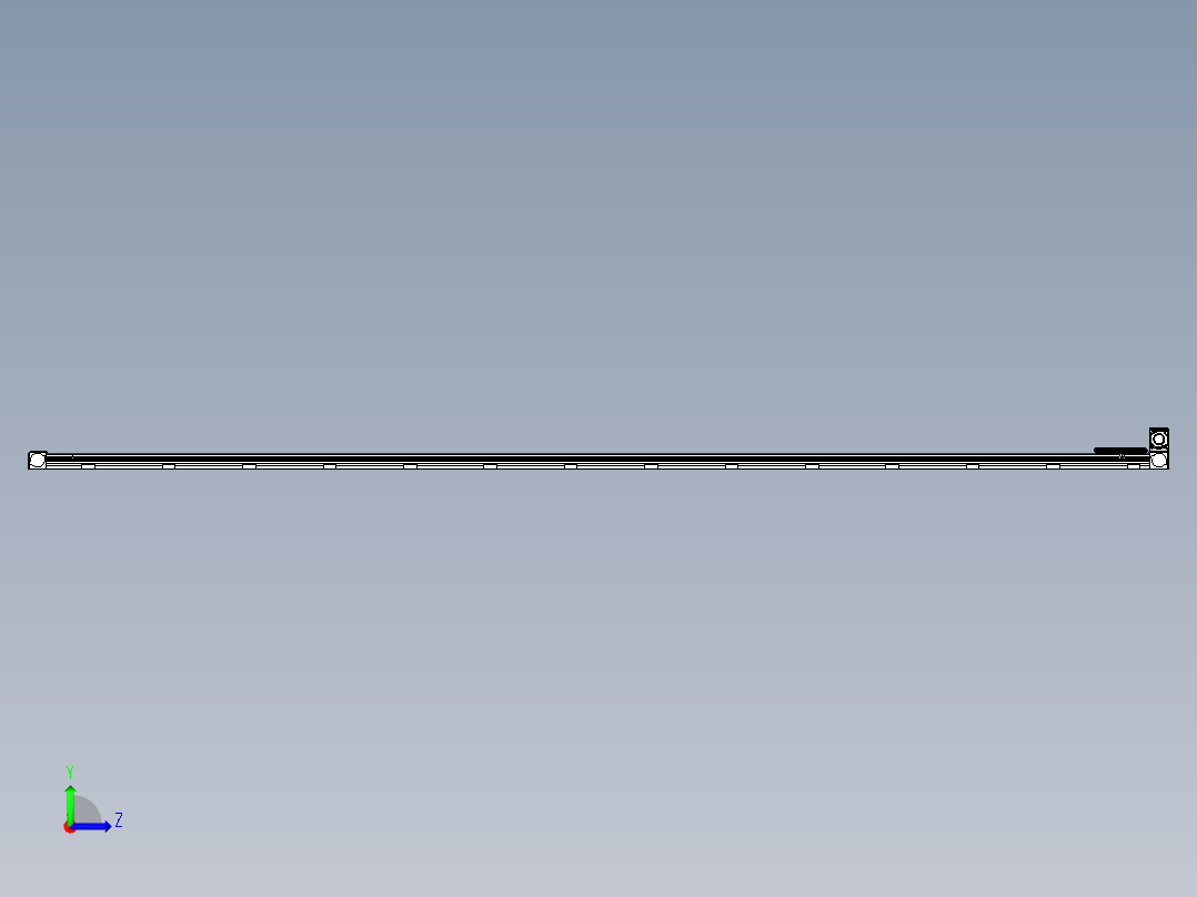 同步带滑台-欧规B8-L88-S5200-L-ZP75-D3-N10左视图