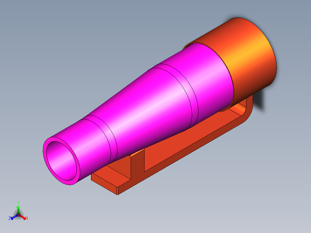 电子笔模型正等轴测图