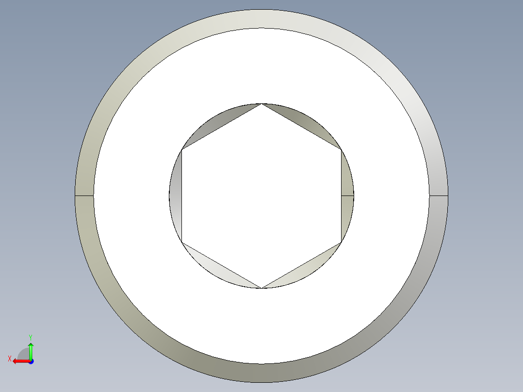 M4 x 0.7mm Thread 40mm LONG SOCKET HEAD CAP SCREW.IGS后视图