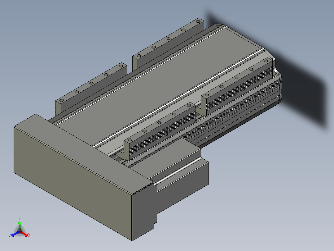 直线模组LHA170-S150-L设计图纸主视图