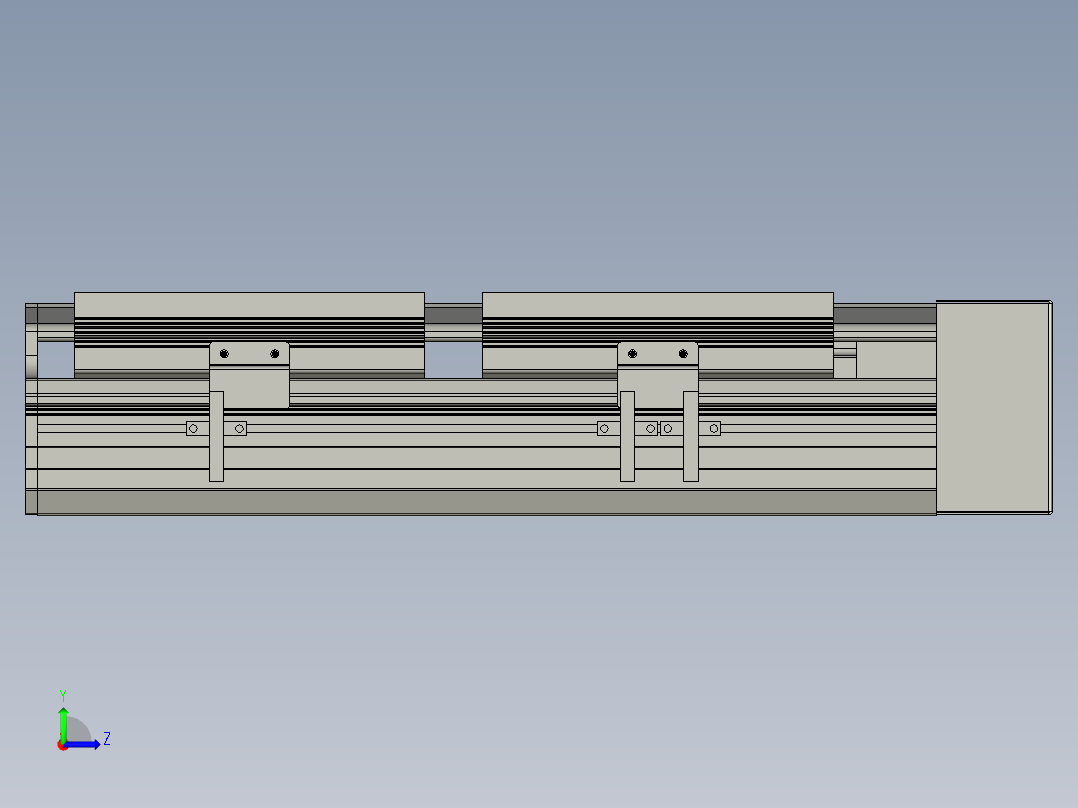 直线模组LHA170-S150-L设计图纸左视图
