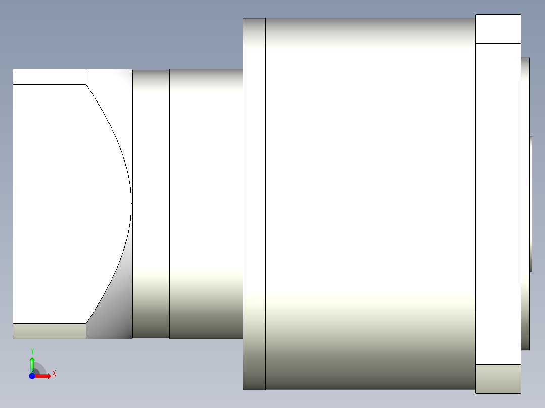直齿孔PLF160-L2 22-110-145-M8.stp前视图