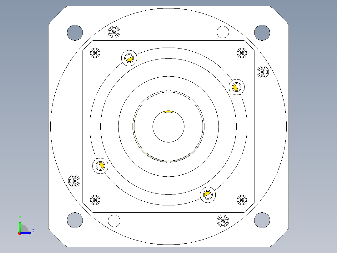 直齿孔PLF160-L2 22-110-145-M8.stp左视图