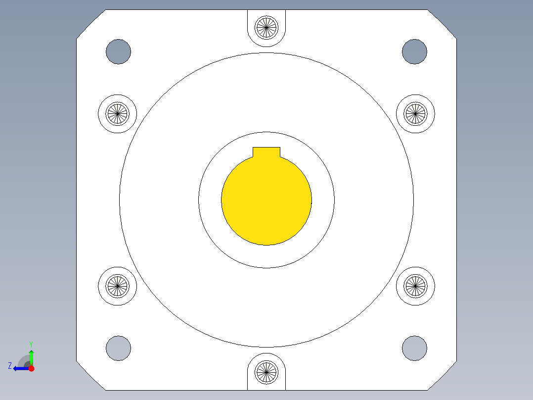 直齿孔PLF160-L2 22-110-145-M8.stp右视图