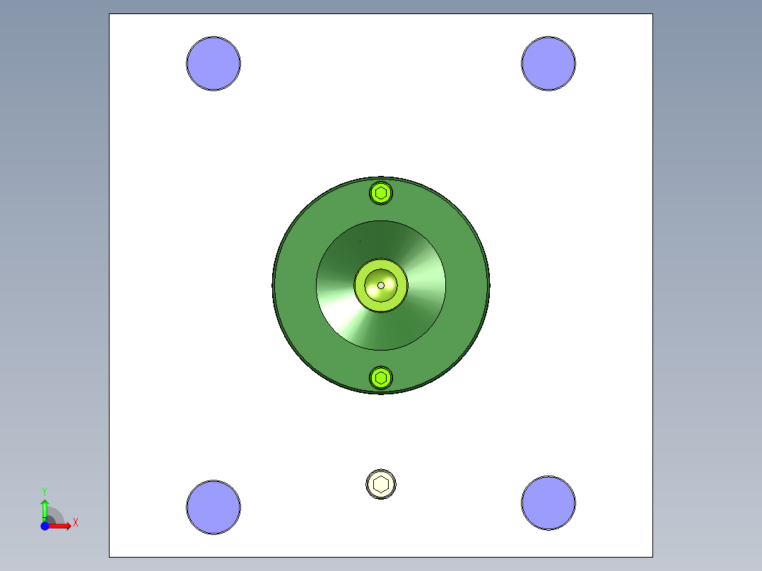 耳机整套外壳模具设计UG三维=844275=100前视图