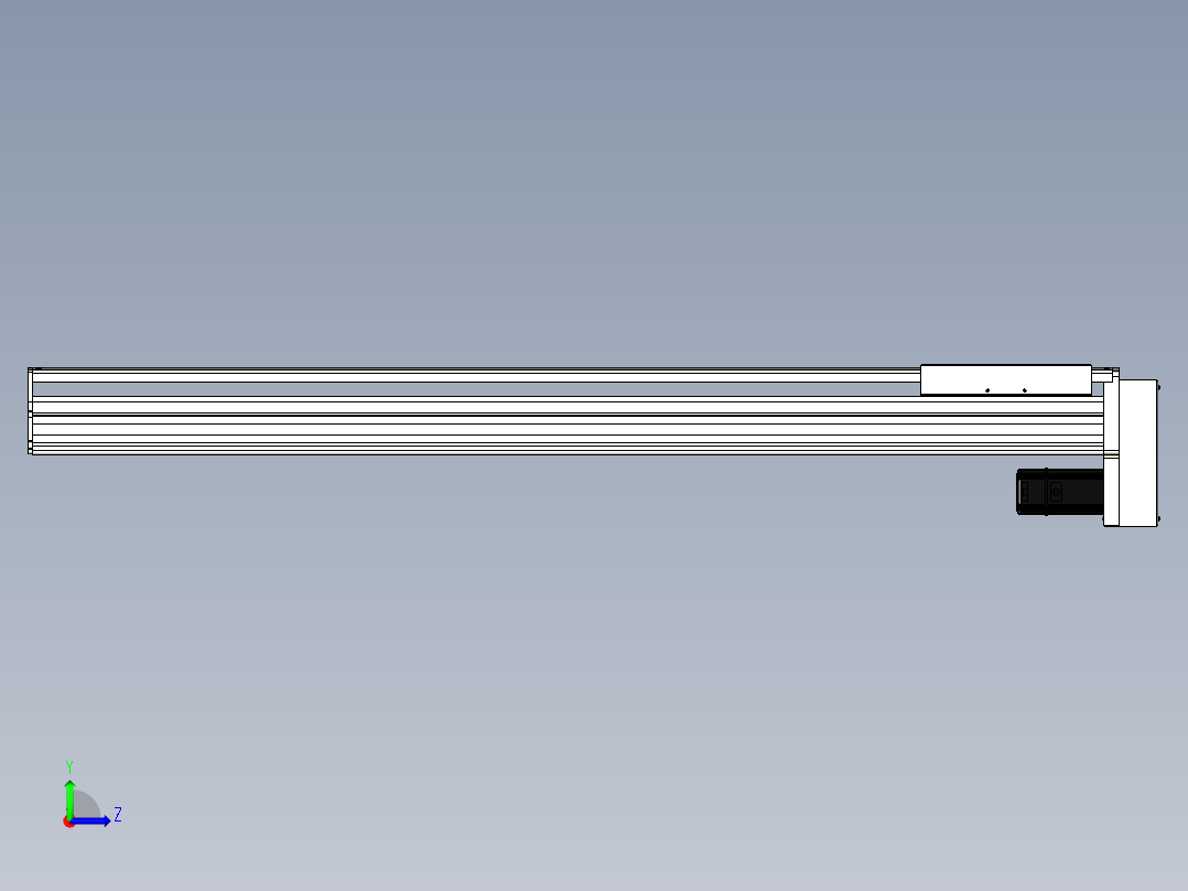 Toyo东佑达直线模组-ETH22-1150-BM-400W左视图