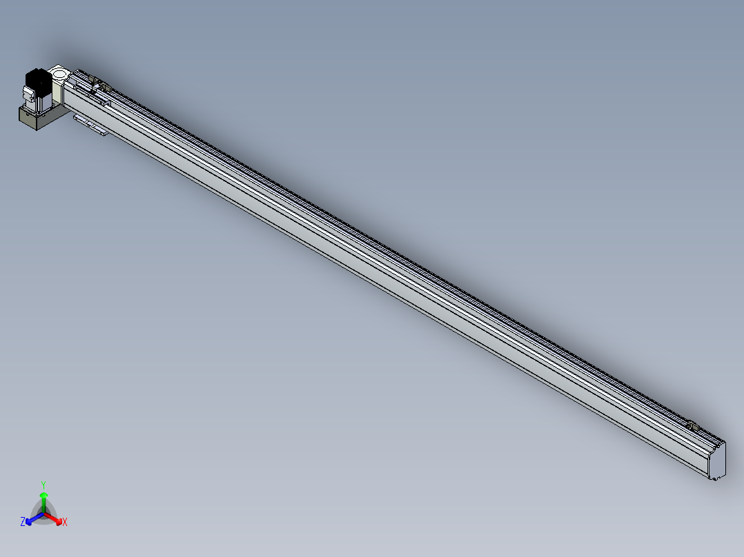 同步带滑台-半封闭B10H-L45-S2150-LU-P40-D3主视图