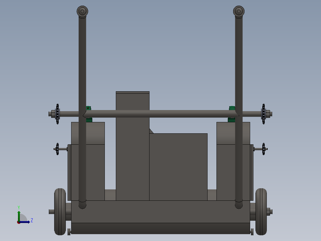 清雪机三维模型-电动路面除雪机SW图纸=886556==200ku左视图