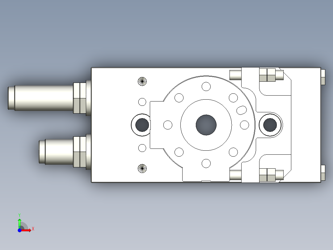 旋转气爪PRC30ST-90前视图