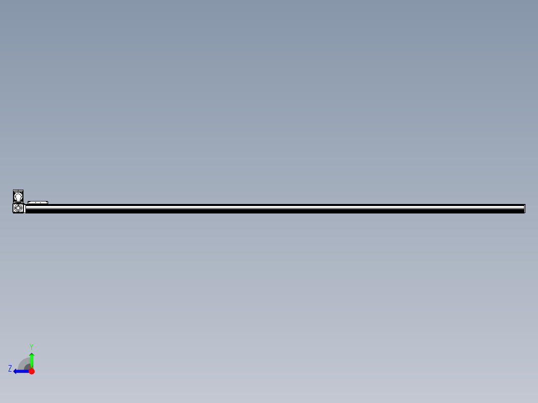 同步带全封闭直线模组TPA-HCB-105D-90-L3000-LU-Y-P20-N3右视图