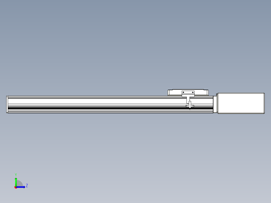 同步带全封闭直线模组TPA-HCB-105D-90-L450-ML-C-P20-N3左视图