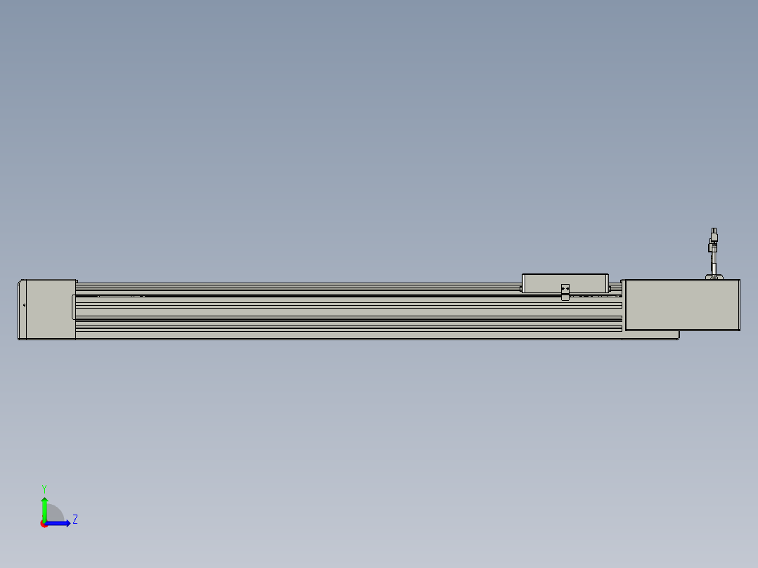 威洛博直线电机模组EB8-L100-S750-BR-P75-MS3左视图