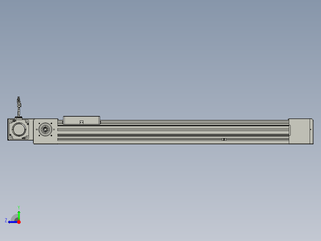 威洛博直线电机模组EB8-L100-S750-BR-P75-MS3右视图
