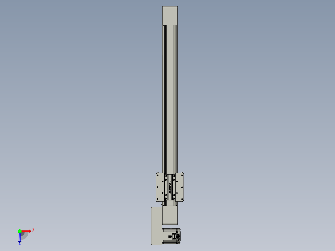 威洛博直线电机模组EB8-L100-S750-BR-P75-MS3俯视图