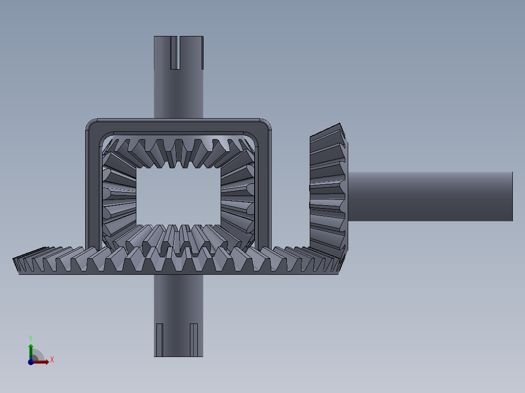 周转圆的轴承前视图