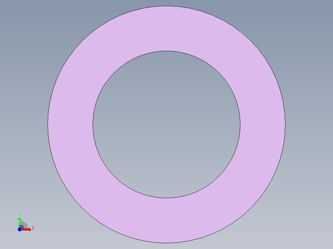 大壓縮量中荷重彈簧(扁線)(紫色)TY-3D多系列多零件图纸模型前视图