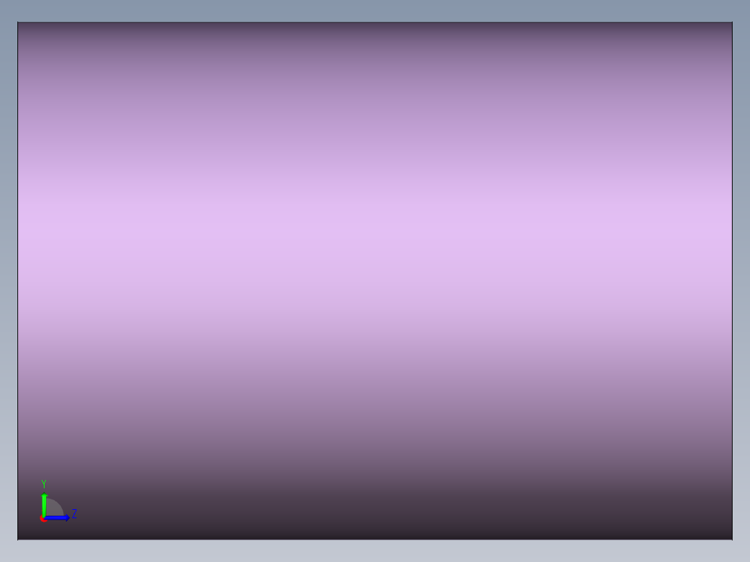 大壓縮量中荷重彈簧(扁線)(紫色)TY-3D多系列多零件图纸模型左视图