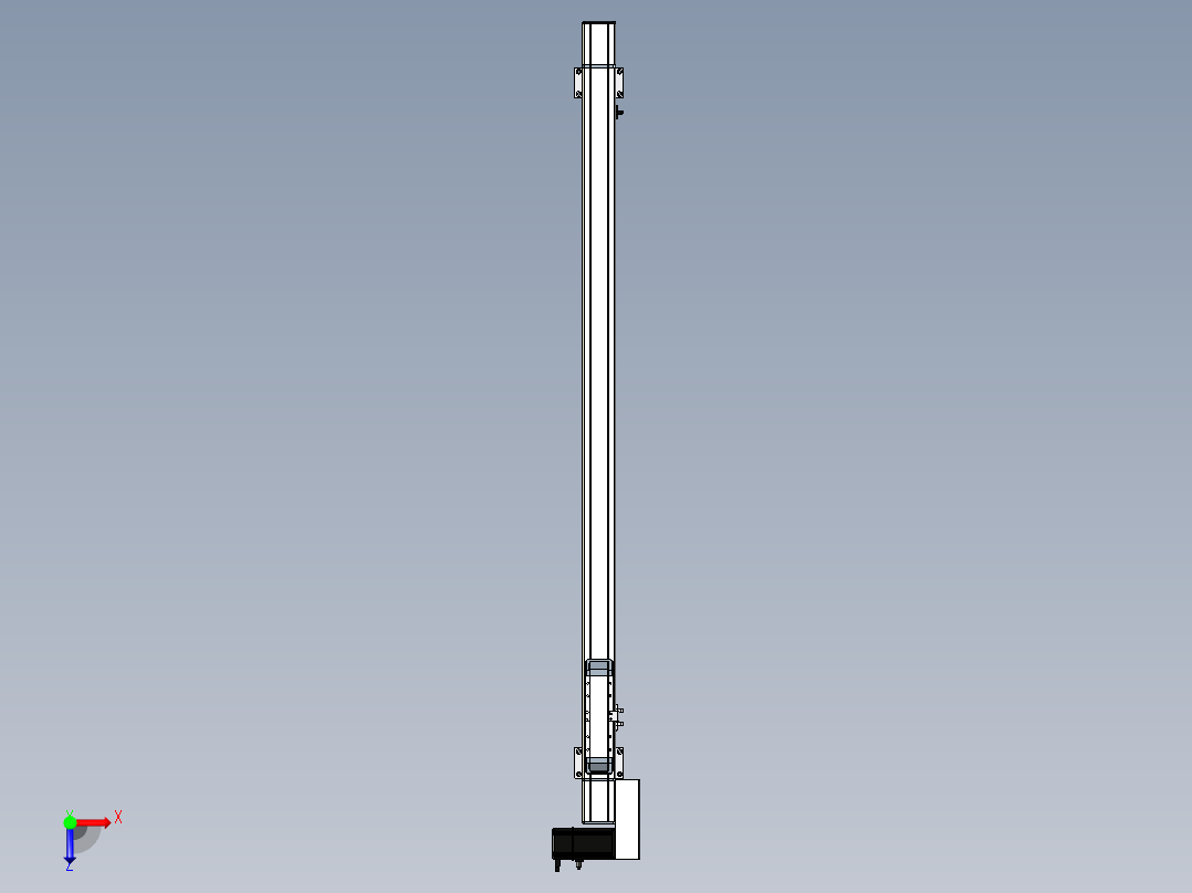 Toyo东佑达直线模组-M65-S-1150-R-M40-C4俯视图