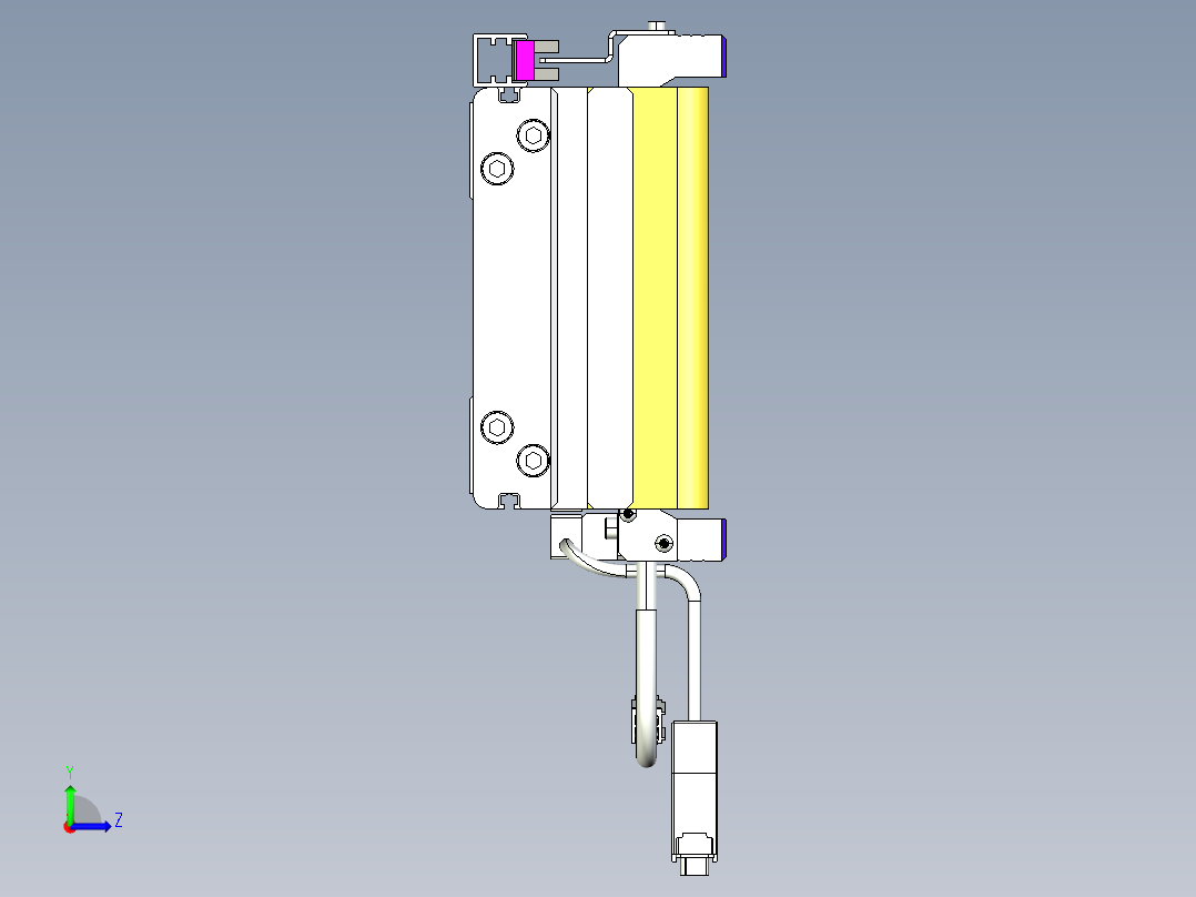 威洛博VL系列直线电机模组-VL14S2-S3450左视图