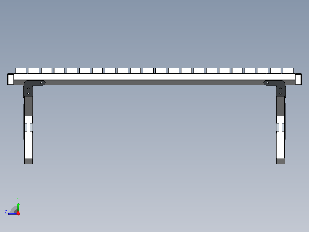 木制野营桌右视图