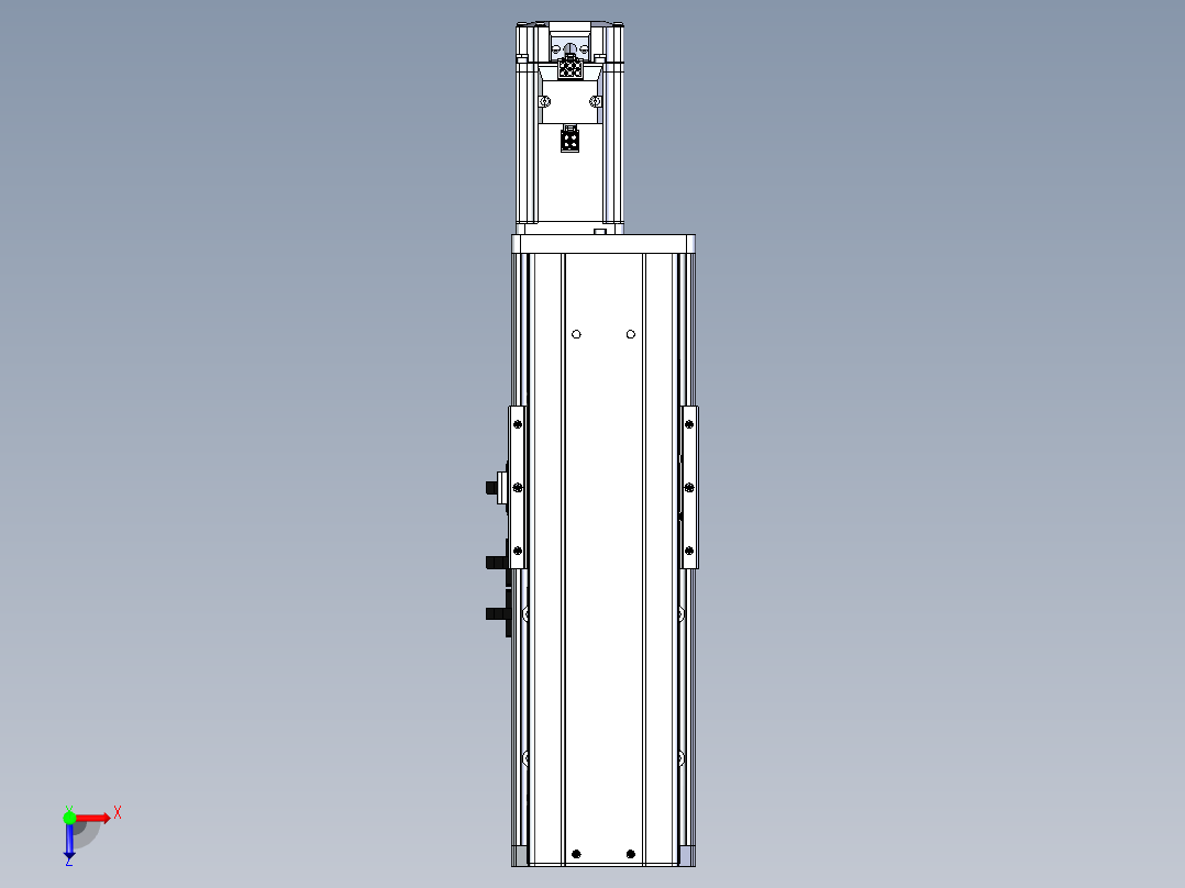 东锦丝杆传动-直线滑台模组DH102-C-L10-S100-BC-P400W-C3俯视图