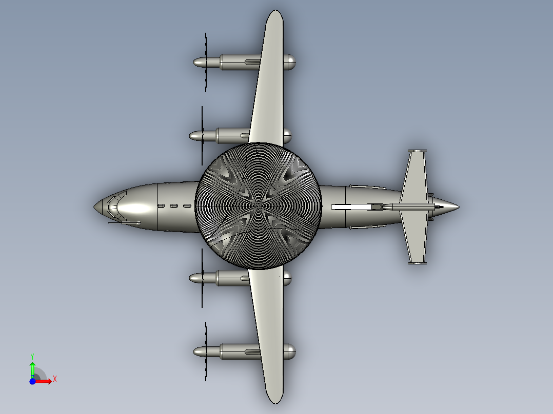 空警500预警机前视图