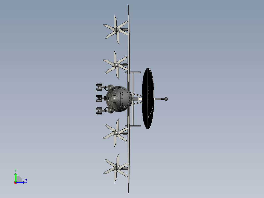 空警500预警机左视图