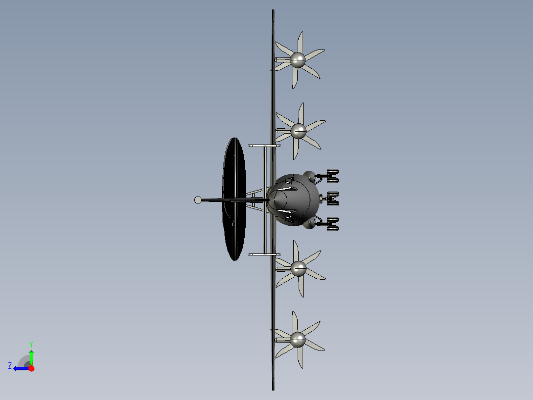 空警500预警机右视图