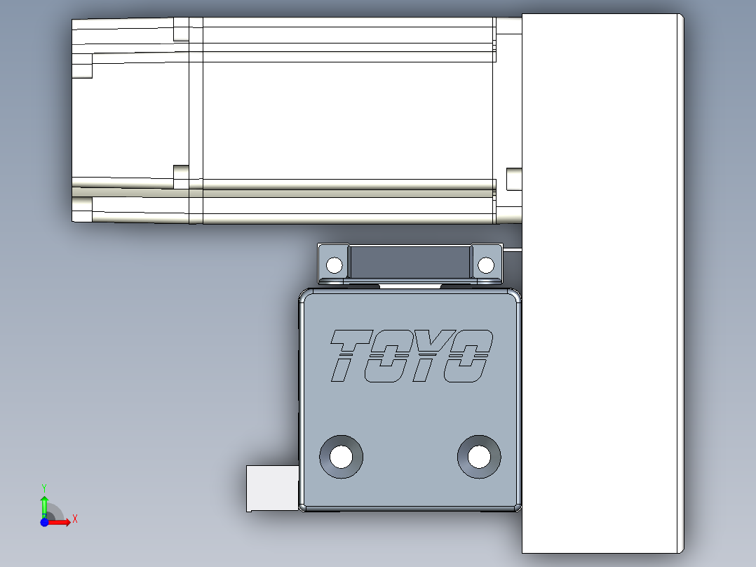 Toyo东佑达直线模组-M65-S-1800-RU-T40-C4前视图