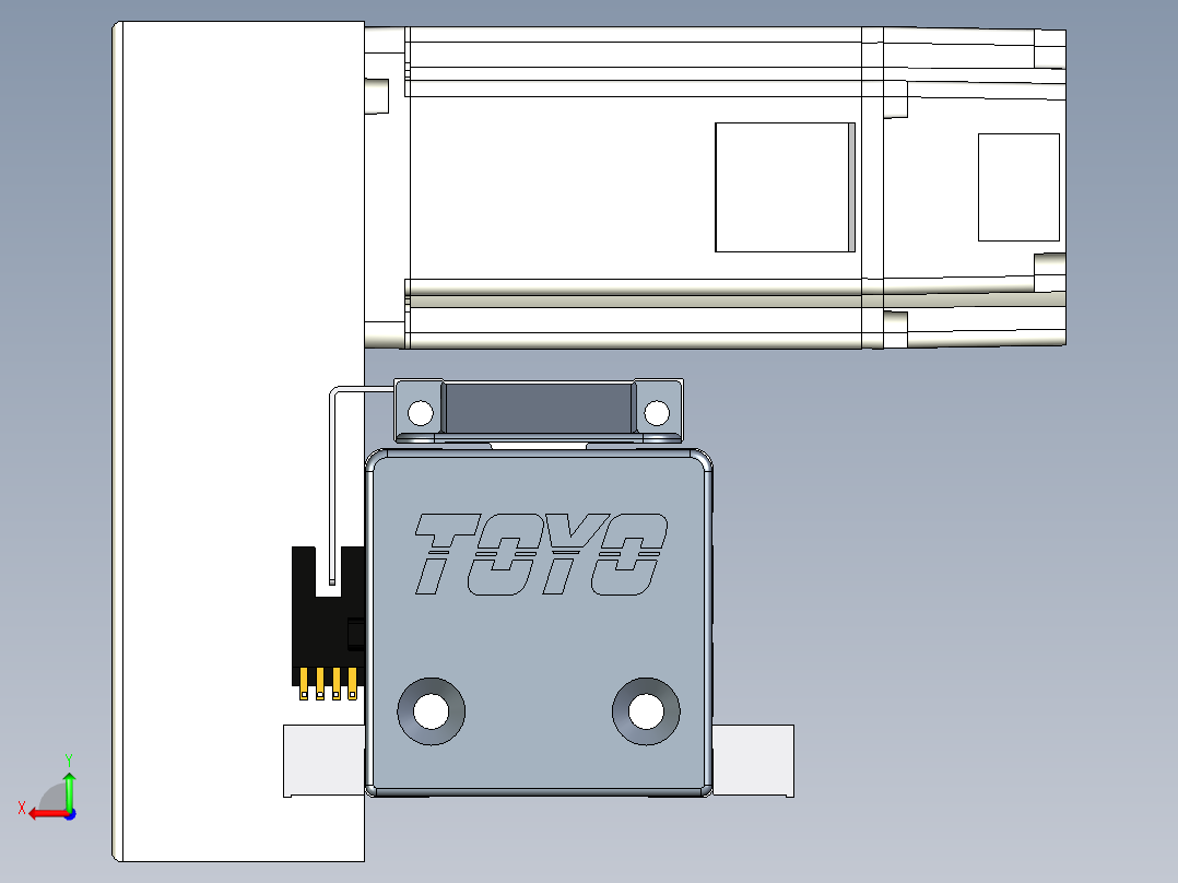 Toyo东佑达直线模组-M65-S-1800-RU-T40-C4后视图