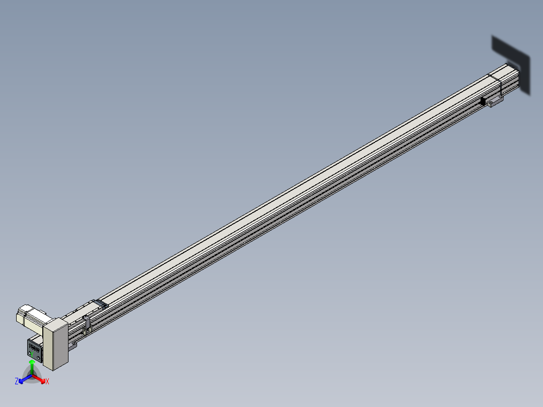 Toyo东佑达直线模组-M65-S-1800-RU-T40-C4正等轴测图