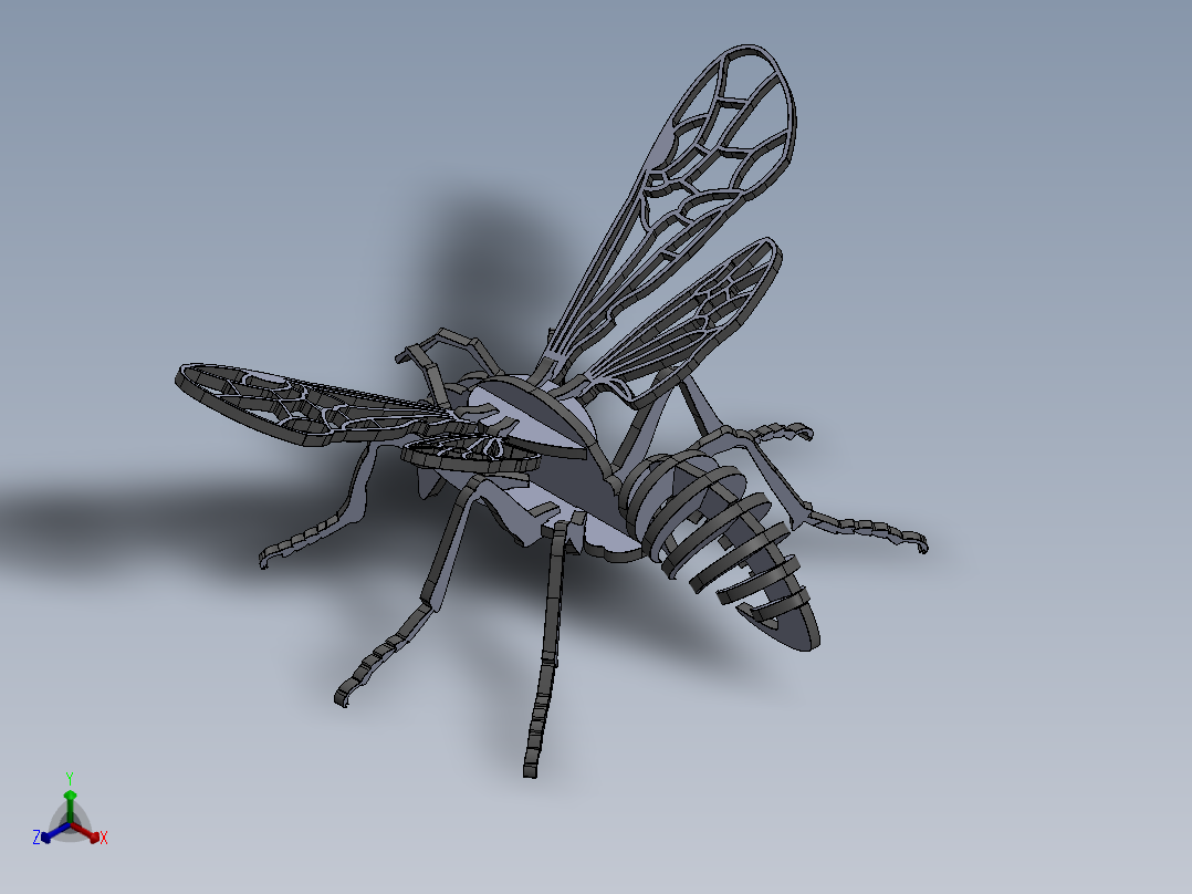 激光下料拼图蚂蚁AutoCAD, SOLIDWORKS 2016主视图