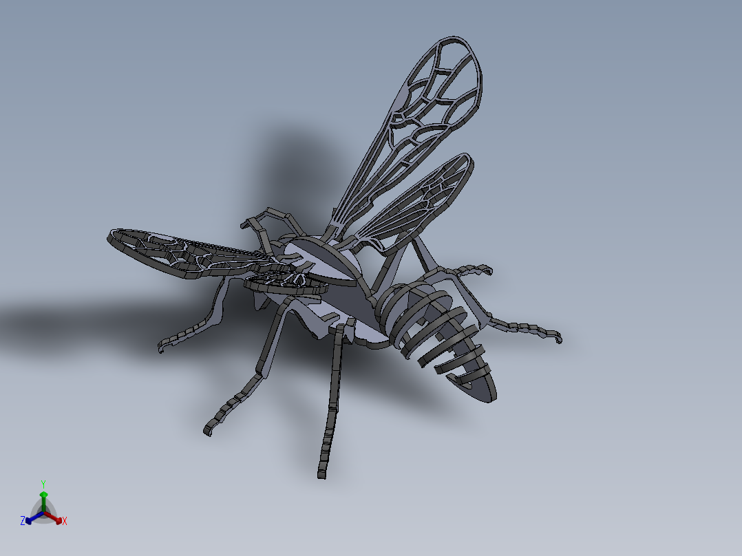 激光下料拼图蚂蚁AutoCAD, SOLIDWORKS 2016正等轴测图