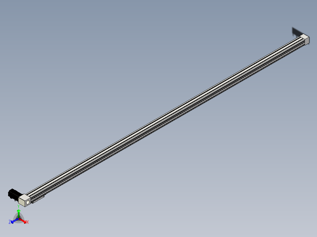 Toyo东佑达直线模组-M65M-X78-3000-L-M40-C4主视图