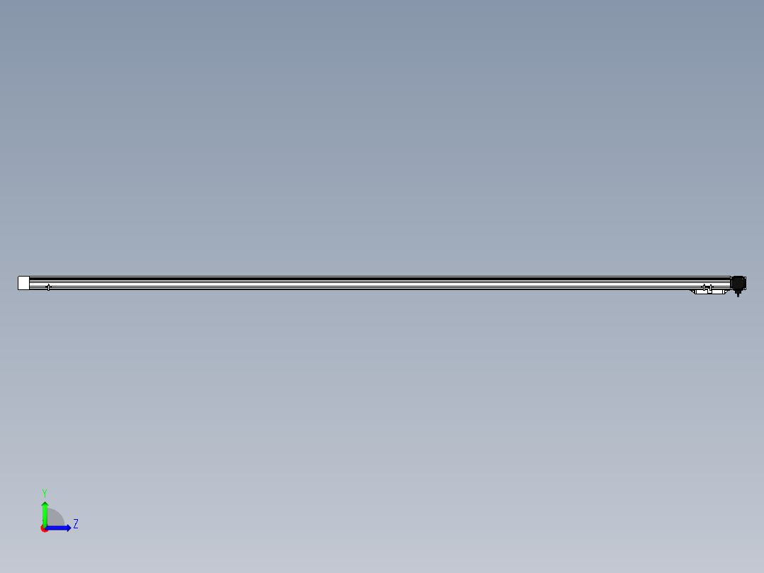 Toyo东佑达直线模组-M65M-X78-3000-L-M40-C4左视图