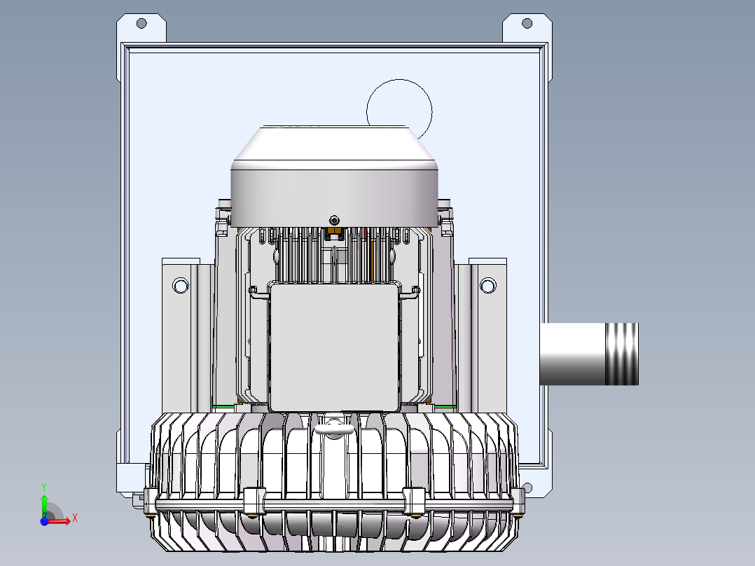 冲压废料收集装置S18设计前视图