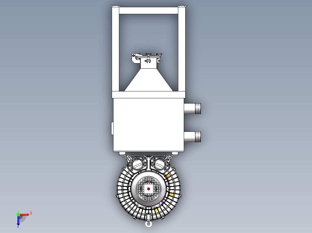 冲压废料收集装置S18设计俯视图