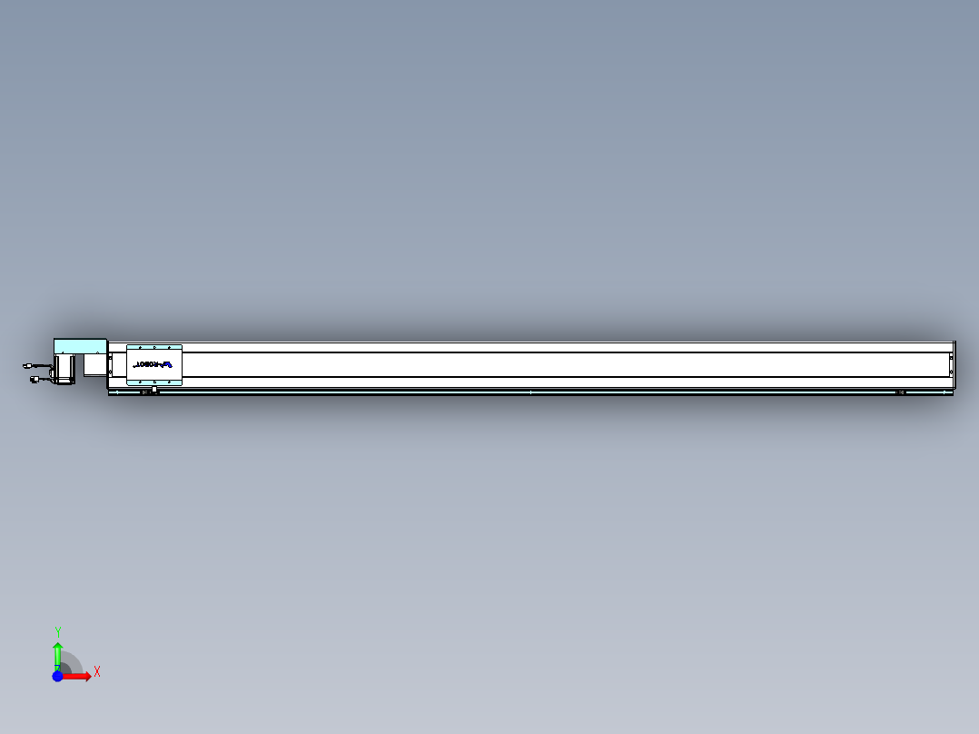威洛博VBC同步带传动一无尘环境VBC14-L45-S2150-BR-ZP40-C3前视图