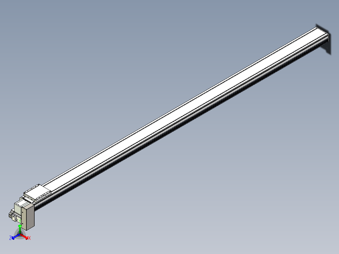 同步带全封闭直线模组TPA-HCB-105D-90-L2200-RP-Y-P20-N3主视图