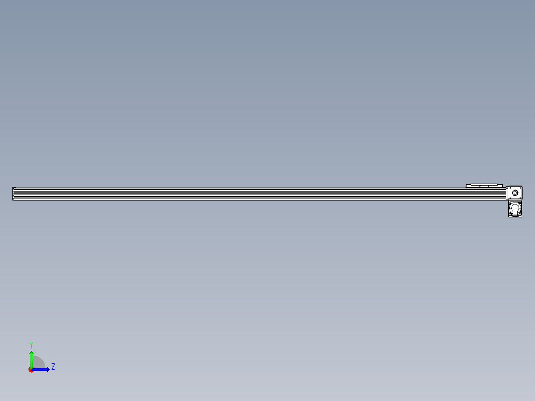 同步带全封闭直线模组TPA-HCB-14D-120-L2150-RP-C-P40-N3左视图