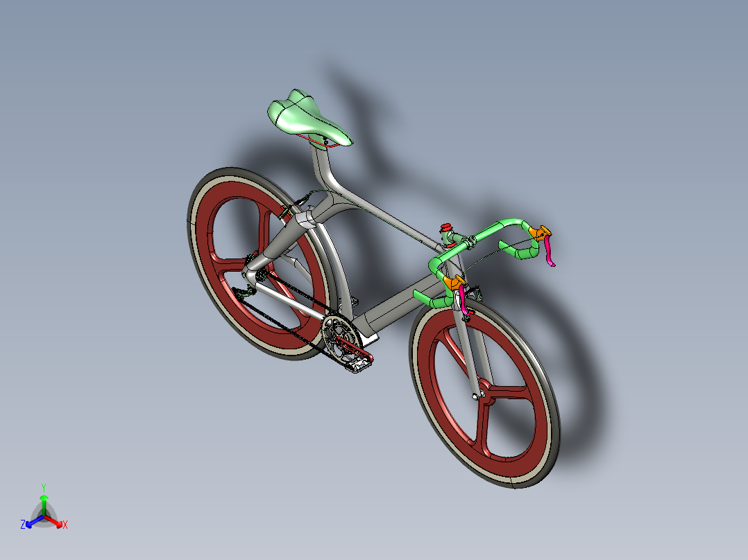 自行车课程设计主视图