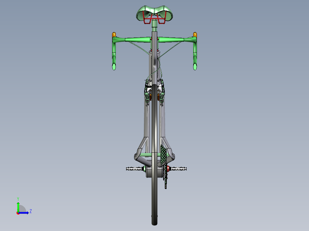 自行车课程设计左视图