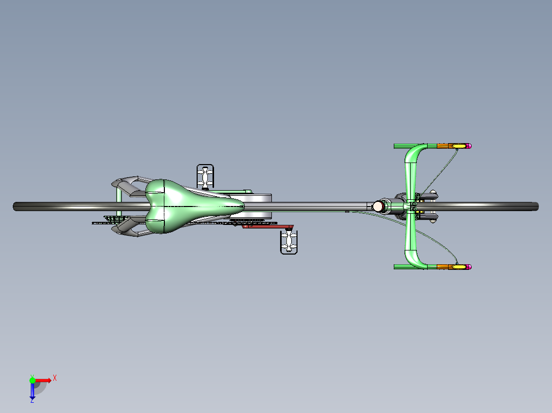 自行车课程设计俯视图