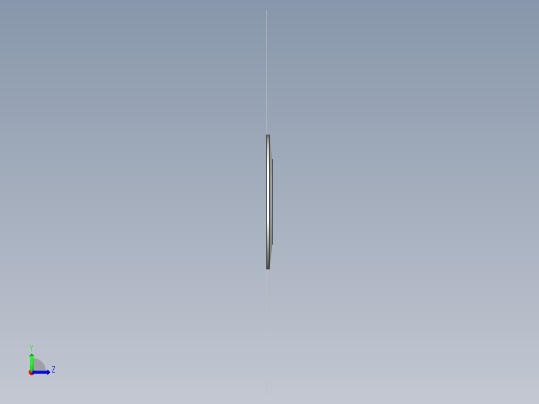 盤型彈簧(軸承用)DS-3D多系列多零件图纸模型左视图