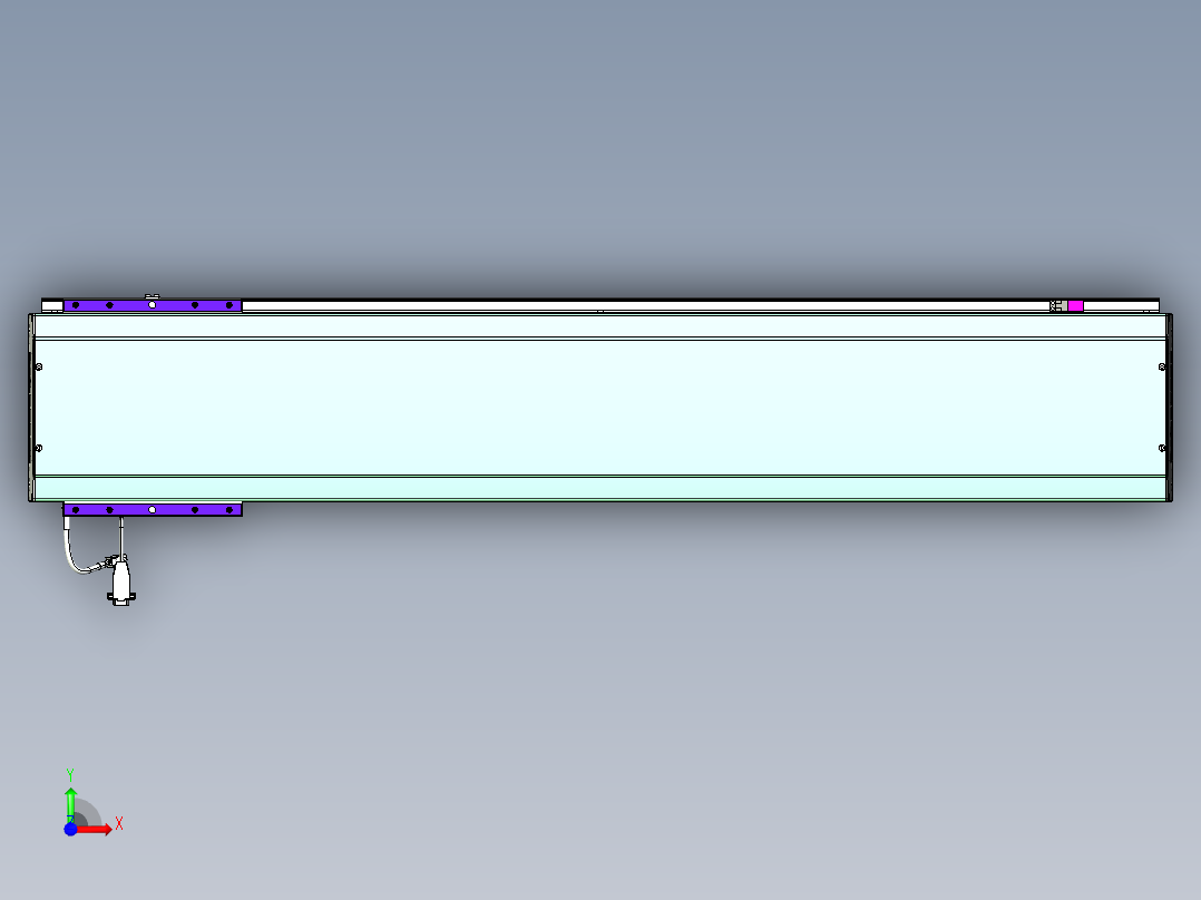 威洛博VL系列直线电机模组-VL22H3-S1050前视图