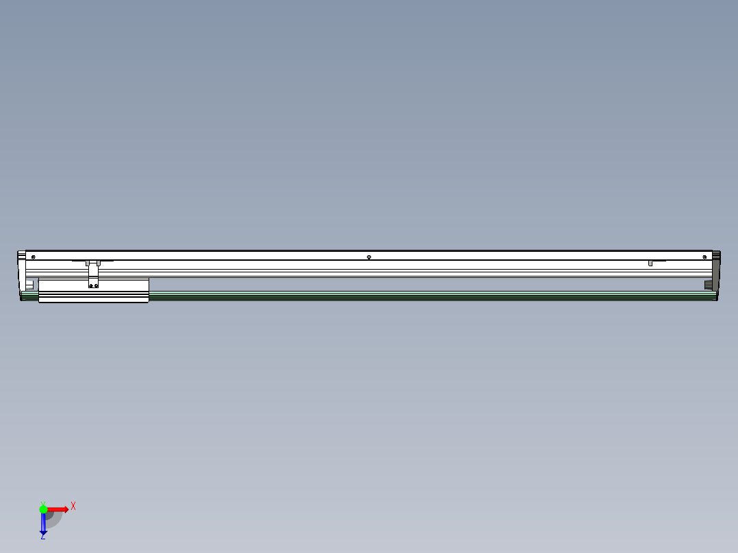 威洛博VL系列直线电机模组-VL22H3-S1050俯视图