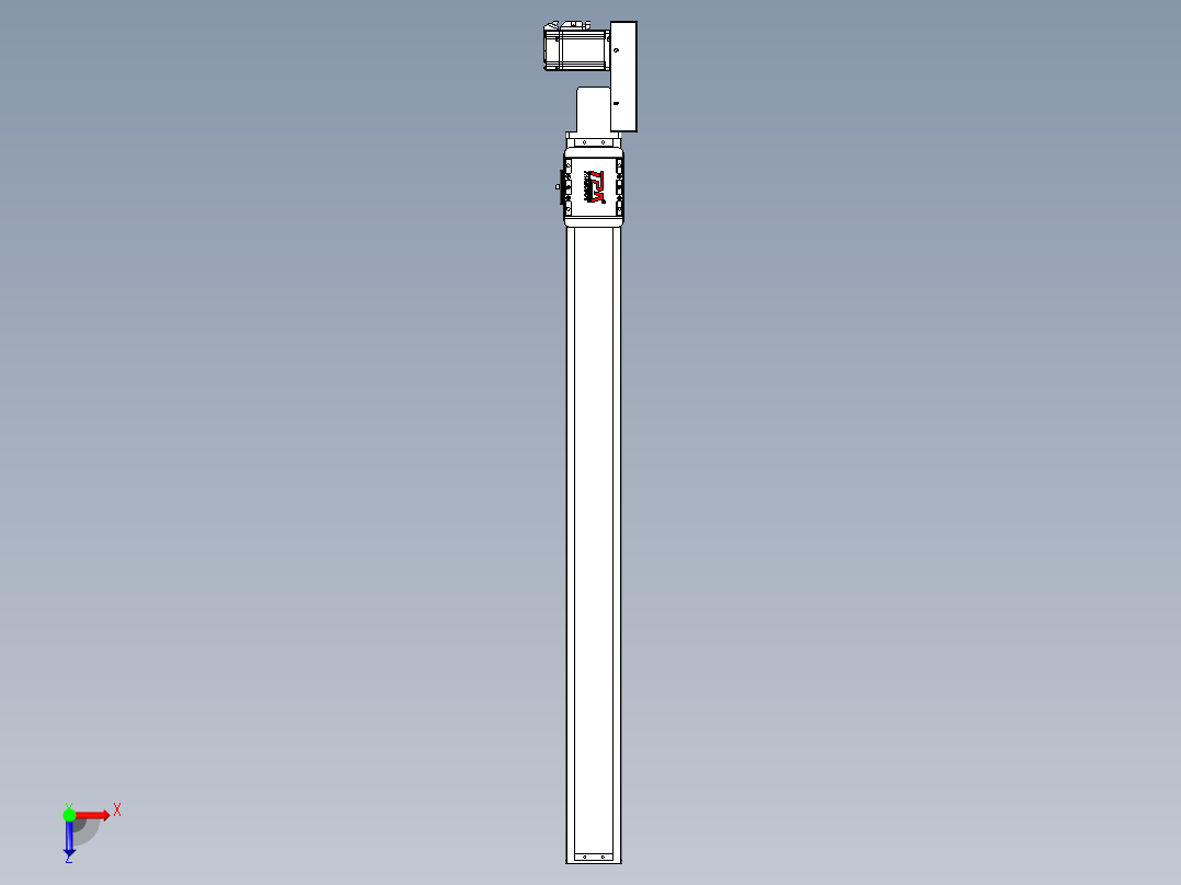同步带全封闭直线模组TPA-HCB-85D-90-L900-ML-C-P20-N3俯视图