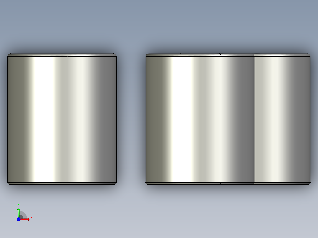 玻璃杯设计前视图