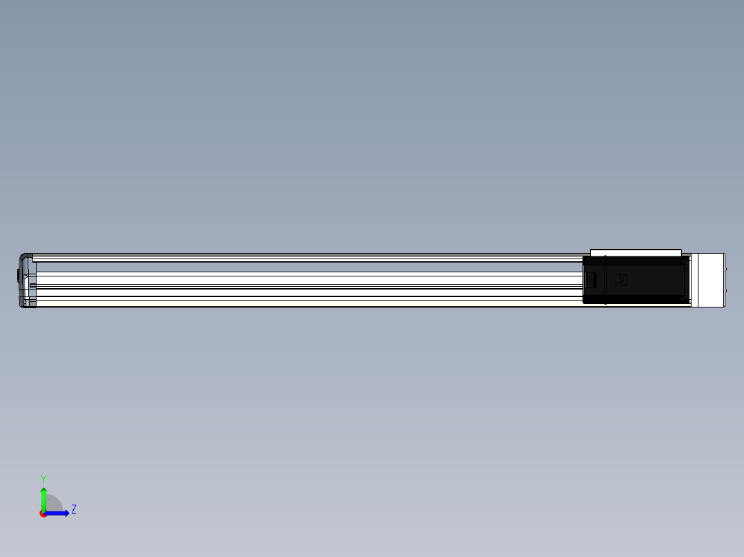 Toyo东佑达直线模组-ETH17-900-BR-M75B左视图
